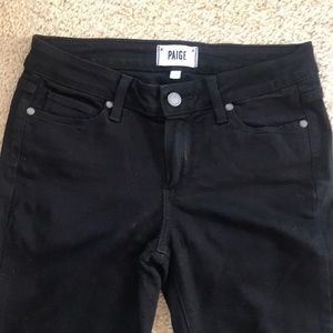 Paige Mid-Rise Black Pants